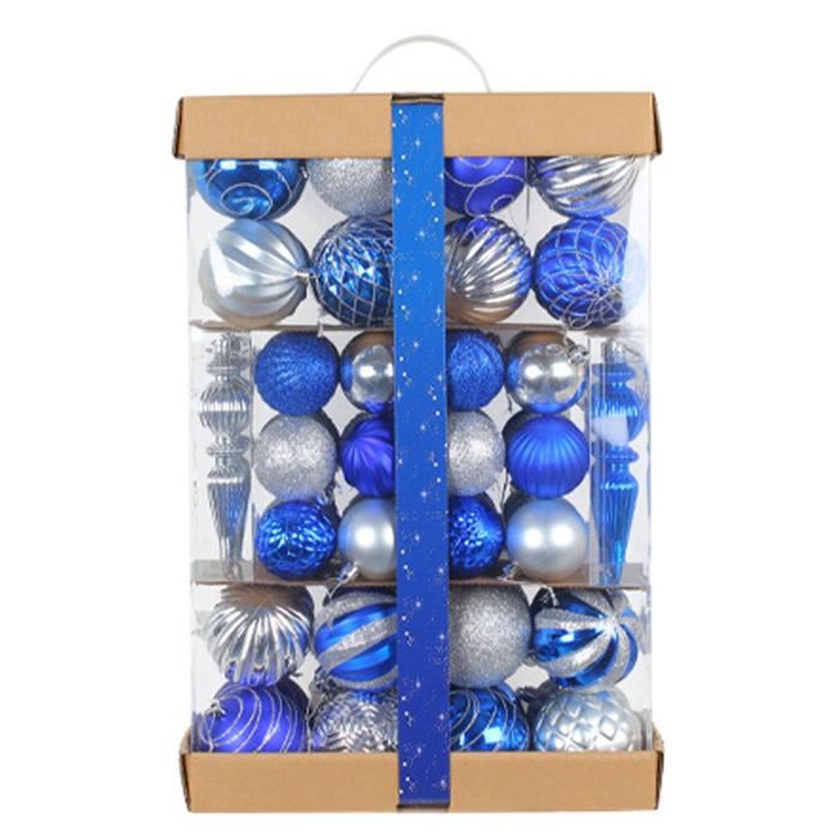 Kit 74 pièces de décoration de Noël Boule de Noël B Cdiscount Maison