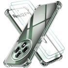 TPF PRODUCTS Coque pour Oppo Reno 12F 4G / 5G / Oppo Reno 12 FS + 2 Verres trempé - Etui Housse Transparent Vitre Protection Ecran Verre Trempé