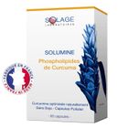 SOLAGE LABORATOIRES SOLUMINE. Curcuma Haute Assimilation. ACTION Vitalité, Anti-Inflammatoire, Antidouleur, Gestion du cholestérol. Fabriqué en France