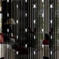 Rideau de porte en cristal noir - Décoration maison - Contemporain Design - 200x100cm