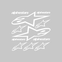 Kit stickers alpinestars Ref: SPON-018 Blanc