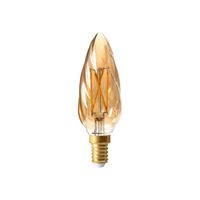 Girard Sudron Ampoule LED forme : F6 clair finition E14 4 W classe A+ lumière blanche chaude 2700 K ambre
