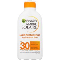 Garnier Ambre Solaire Lait Protecteur Hydratation 24h FPS30 200ml