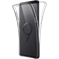 Coque pour Samsung Galaxy S9 360 Degres Protection Integral [Transparente Gel] Full Body Silicone Case Cover Clair pour Samsung