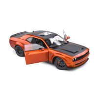 Voiture miniature - SOLIDO - Dodge Challenger SRT Widebody - Orange métallique - Echelle 1:18
