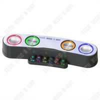 TD® Enceinte de jeu Bluetooth avec lumières LED colorées Caisson de basse cool Enceinte lumineuse Type d'interface USB