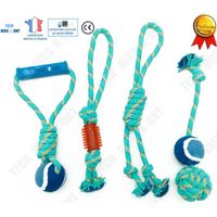 TD® kit corde chien balle chat indestructible jouet pas cher solide grand gros chihuahua noeud animaux de compagnie domestique