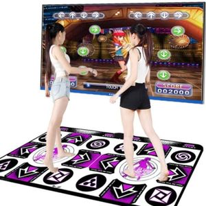 Double utilisateur lampe à LED tapis de danse tapis antidérapants jeu de  sens anglais pour PC TV NA542
