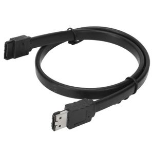 Vhbw 10x Câbles SATA droit vers coudé à 90° pour disque dur - Câble de  connexion, 50 cm, noir / rouge