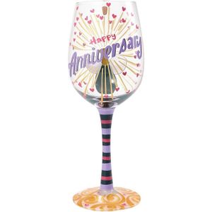 Personnalisé Peint à la main Verre à vin anniversaire Cadeau Anniversaire 30th 21st 50th 18 60