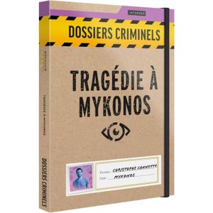 JEU SOCIÉTÉ - PLATEAU Dossiers Criminels - Tragédie à Mykonos - Cruelle 