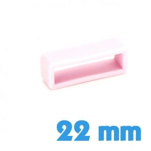 Passant bracelet montre silicone rose 22 Cdiscount