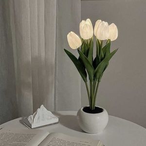 LAMPE A POSER Lampe De Table En Forme De Tulipe À 6 Branches - V