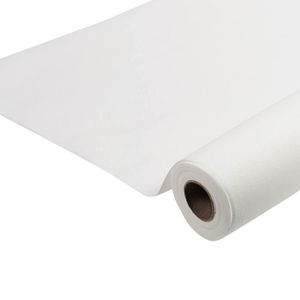Pro Nappe - Réf R482534I - Nappe jetable papier damassé en rouleau de 25 M  de long X 1,18 M de large - Papier damassé au motif universel chic et  classique 