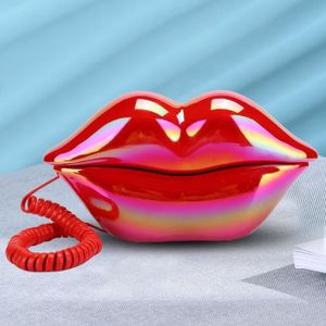 Téléphone fixe Téléphone fixe de style européen - Lèvres rouges -