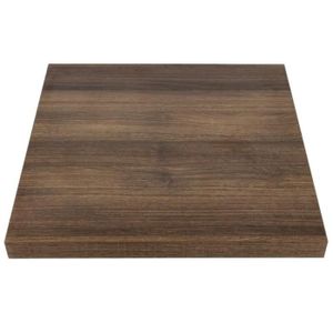PLAT DE SERVICE Plateau de table carré 600 mm effet chêne rustique