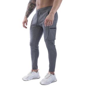 SURVÊTEMENT Pantalon de survêtement slim en coton avec poche pour homme,pantalon de survêtement de sport,survêtement de course- dark gray[E]