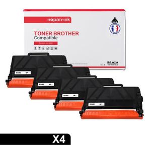 TONER NOPAN-INK - x4 Toners BROTHER TN-3480 compatibles 