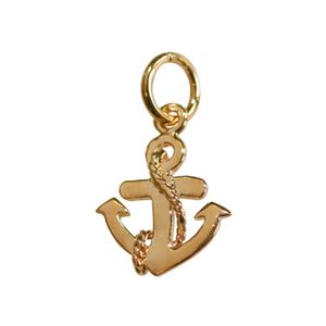 Pendentif Ancre Marine Plaqué Or KBC - Dimensions 19x16 Mm, Neuf Avec étiquette