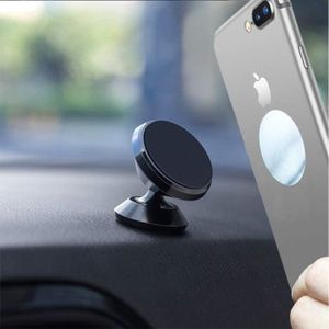 Zoomarlous Lot de 2 supports magnétiques pour téléphone portable -  Compatible avec la voiture - Support magnétique pliable magnétique rotatif  à 360° - Compatible avec tous les smartphones : : High-tech
