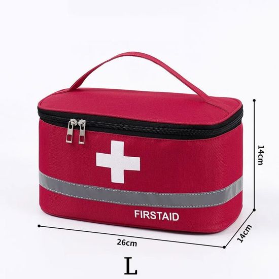 Trousse Pharmacie Trousse De Secours Vide Portable - Sac Médical Rouge Oxford 25x18x8cm - Organisation Médicaments Sac Médecine Portable Trousse Pharmacie Trousse De Secours Vide Portable - Sac Médical Rouge Oxford 25x18x8cm - Organisation Médicaments Sac Médecine Portable