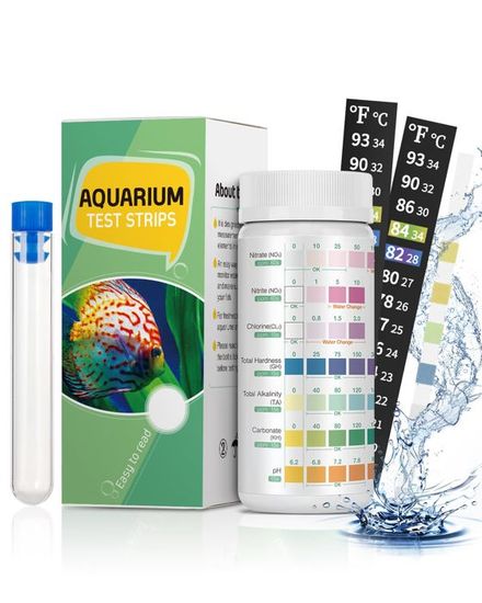 Pawfly 7 en 1 Bandelettes De Test pour Aquarium pour Ph Chlore Nitrate ...