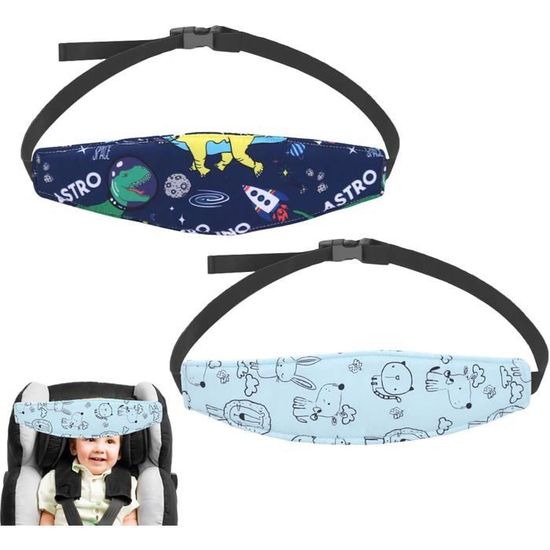 Support Tête Enfant Bandeau Siège Auto Enfant 2pcs - Ajustable, Confort Et Sécurité En Voiture - Pour Bébé Et Enfant Repose Tete Voiture Enfant