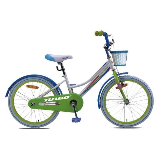 Velo Enfant 20 Pouces De 6 10 Ans Happy Vert Bleu Et Blanc Vert Bleu Et Blanc Prix Pas Cher Cdiscount