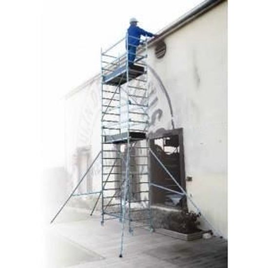 echafaudage t one pliant hauteur 5 70m plancher cdiscount bricolage