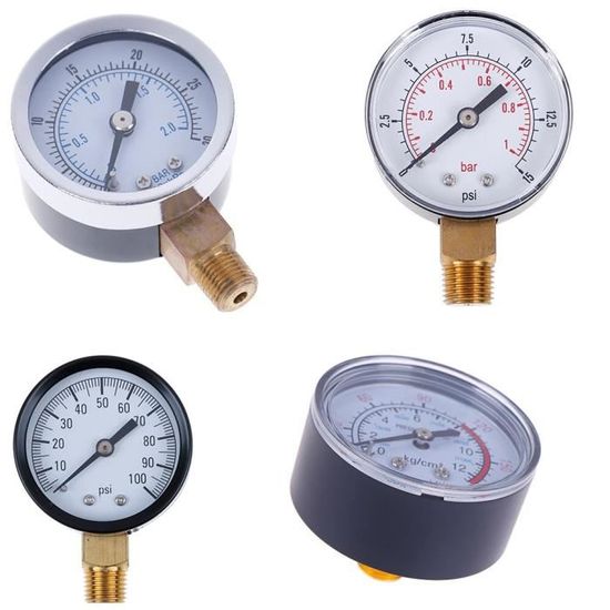 1 pièce manomètre basse pression pour carburant Air pétrole gaz eau huile gaz mesure 22-25-40-50mm diamètre~TS-Y50I 0 -3*YI2241