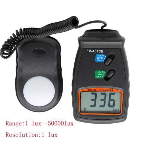 Luxmètre Numérique JEANOKO LX1010BS - Mesure 0-100,000 Lux | Précision Haute