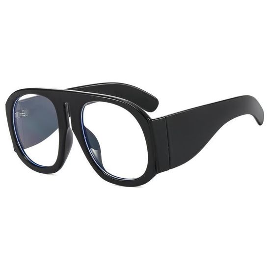 Monture Lunettes Noire à Rayures Beiges Et Rouges - Occasion, Comme Neuve, Femme