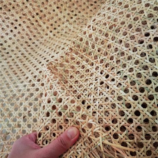 Rouleau De Rotin Tressé PE - 40 X 100 Cm, Tissage Ouvert, Pour Cannage Meubles Et Décoration