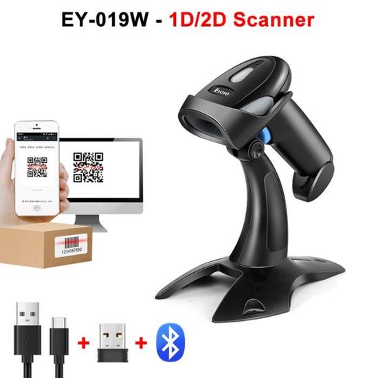 Eyoyo 2D Bluetooth Barcode Scanner,Phone Back Clip On Scanner,Portable,3-In-1 USB & Wireless - Foto 8