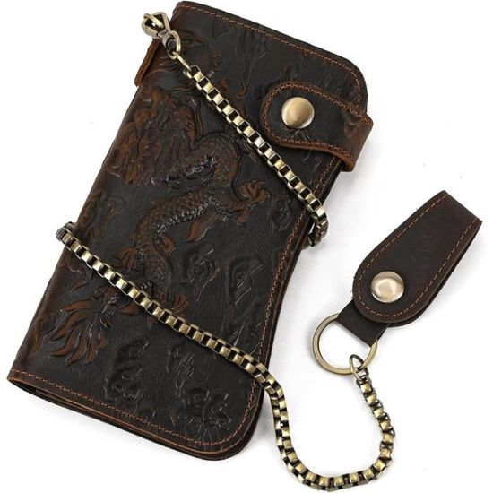 Porte Monnaie Charmoni - Forme Grain De Café - Cuir Véritable - Multi-Poches - Anneau Porte-Clés