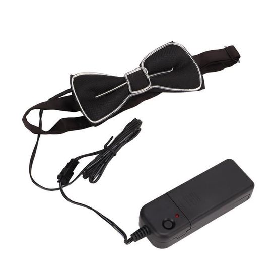Cravate Lumineuse LED OBEST Avec Contrôle Par Son - Réglable, Pour Fêtes, Clubs, Mariages