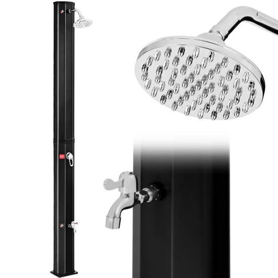 GIANTEX Douche Solaire Extérieur 35L 220CM,Température d'Eau Réglable à