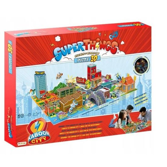 Puzzle 3D SuperThings Kaboom City - MAGIC BOX - Fantastique - Enfant - Multicolore
