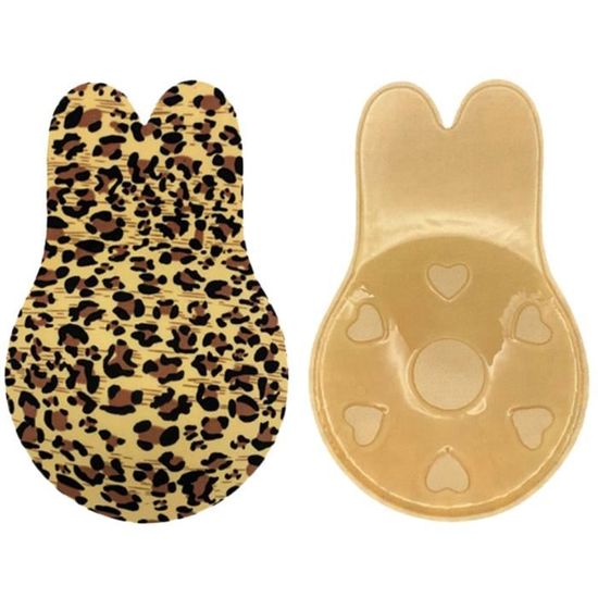 Lot De 2 Paires Soutiens-Gorge Push-Up Adhésifs Sans Bretelles Invisibles Réutilisables