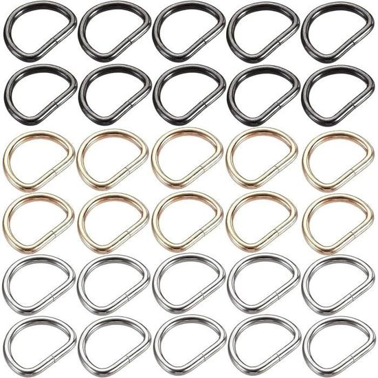 Embout argenté avec anneau d'accrochage cuir rond 6 mm