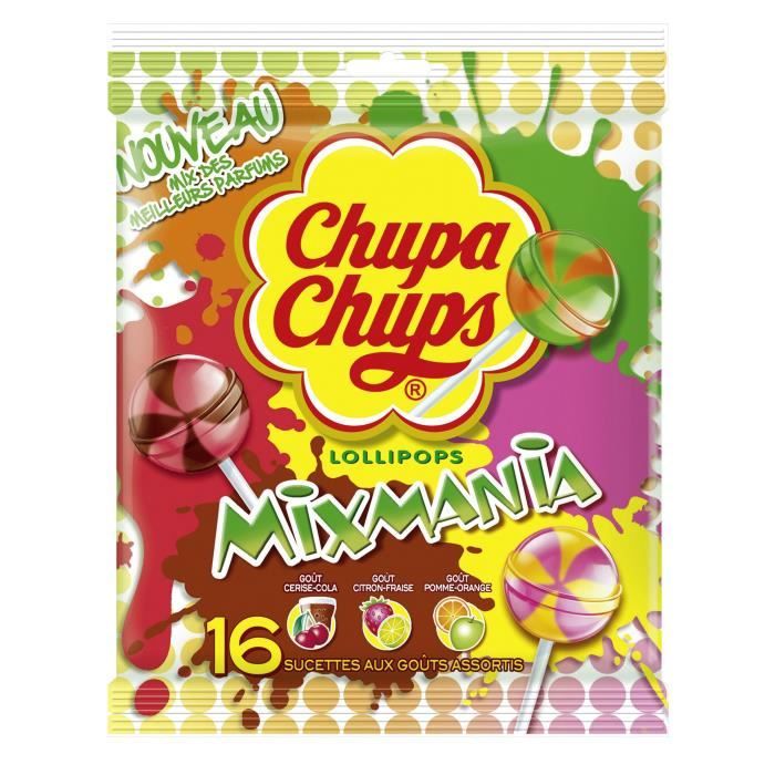 CHUPA CHUPS Sucettes Mixmania - 192 g