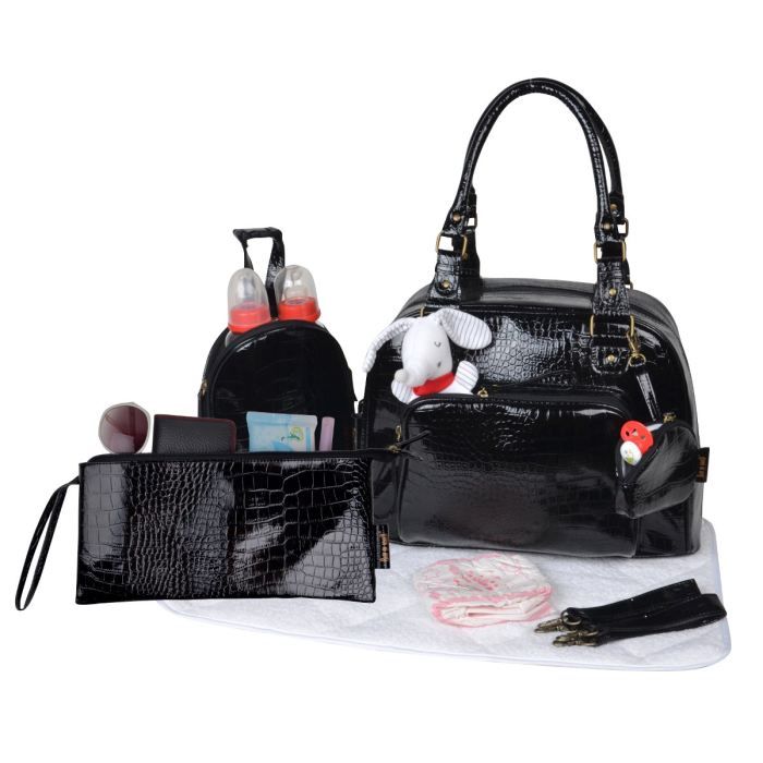 BABY ON BOARD Sac a Langer Mon Croco Noir Cdiscount Puericulture Eveil bebe