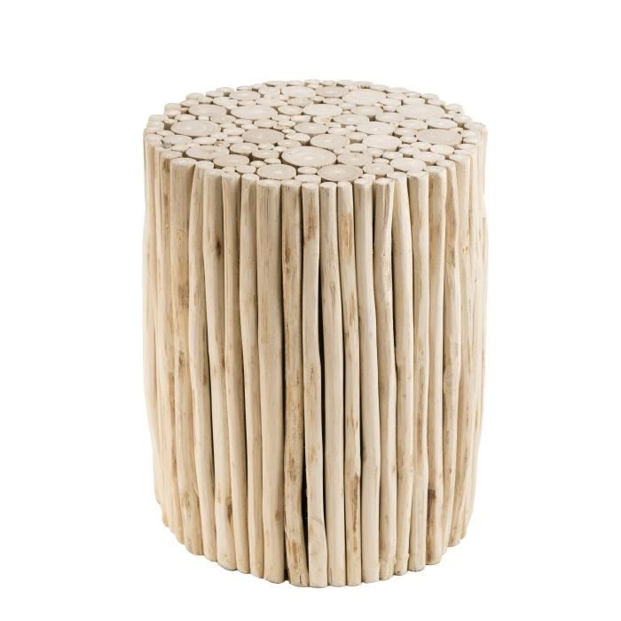 MACABANE LALY - Table d'appoint ronde 34x34cm petites branches