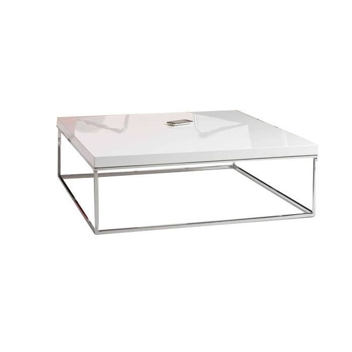 Table Basse 90x90 Blanche Matheo Achat Vente Table Basse Table