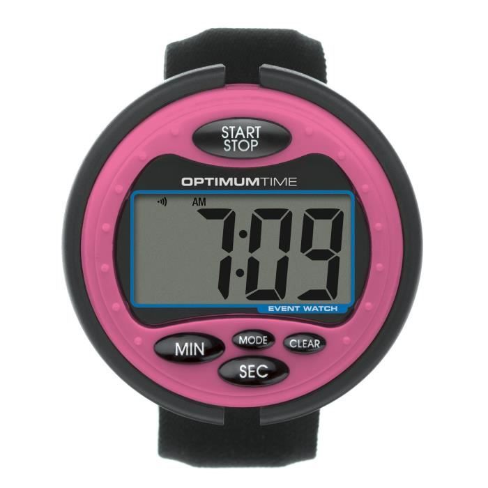 Chronomètre - OPTIMUM TIME - Ultimate Event Watch - Imperméable - Affichage Jumbo - Compte à rebours programmable