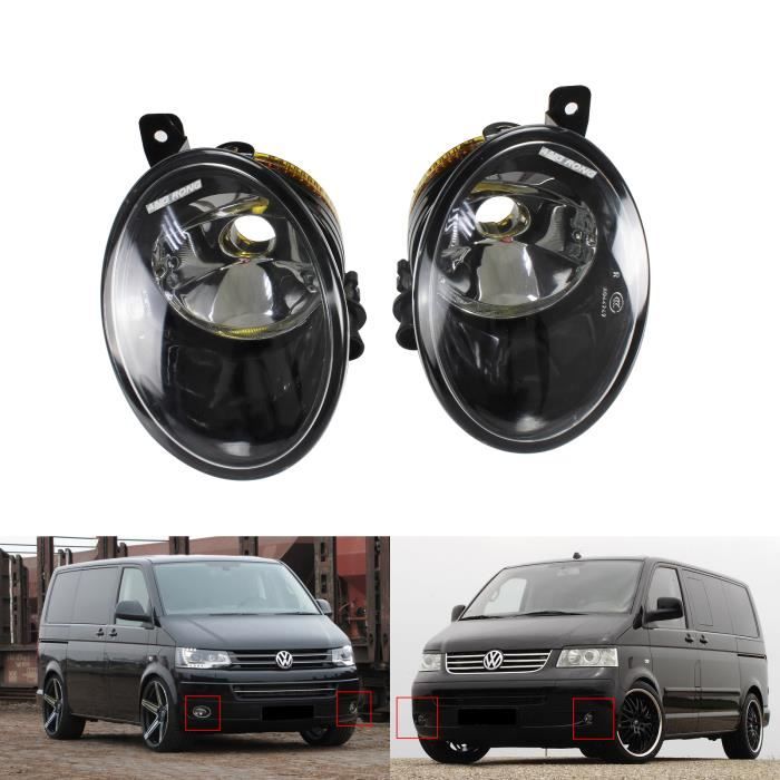 Pour VW T5 T5.1 Transporter V 2010+ Feux de brouillard couverture légère Droit+Gauche