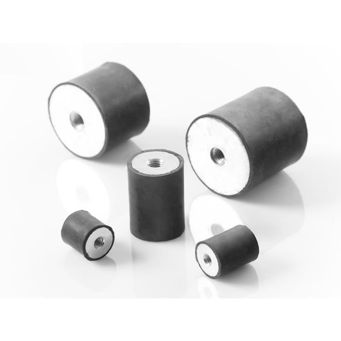 Silent Bloc universel femelle x femelle Ø50X40 M10x10 (Lot de 4)