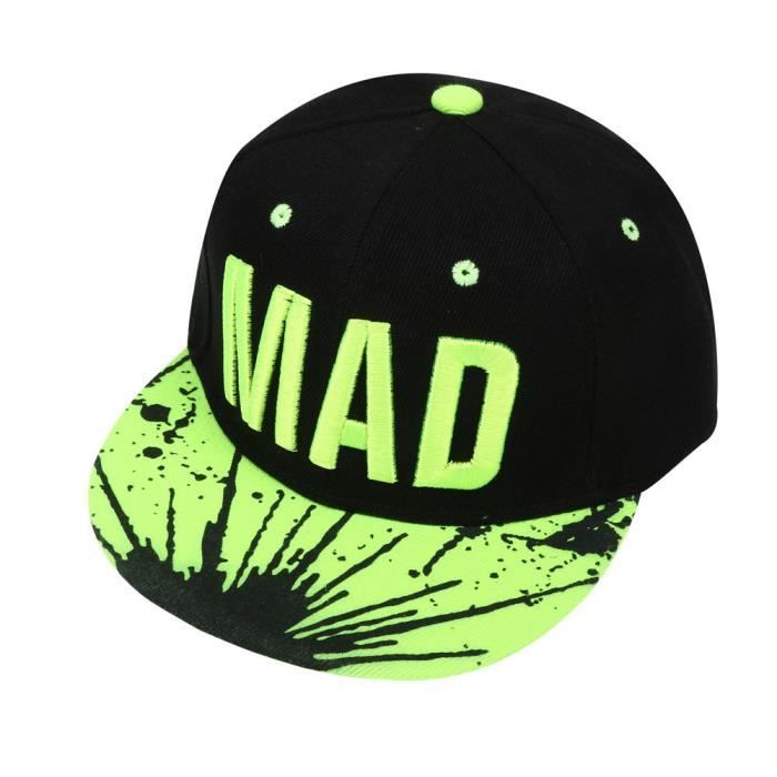 Chapeau tendance casquette snapback enfant garçons filles lettres casquettes de baseball casquette plate Hip Hop GN