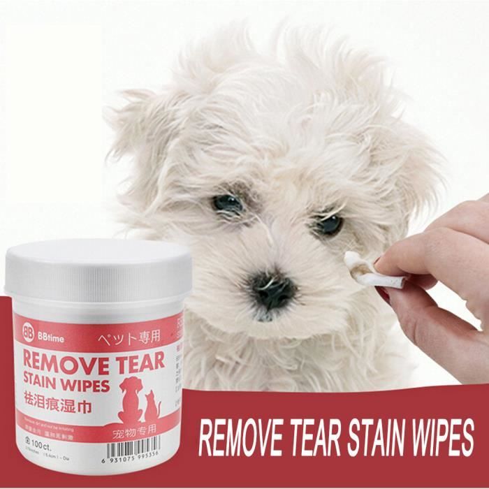 Pet Cat Dog Remove Tear Mark Artifact Eye Cleaning Pet serviette en papier humide UH375