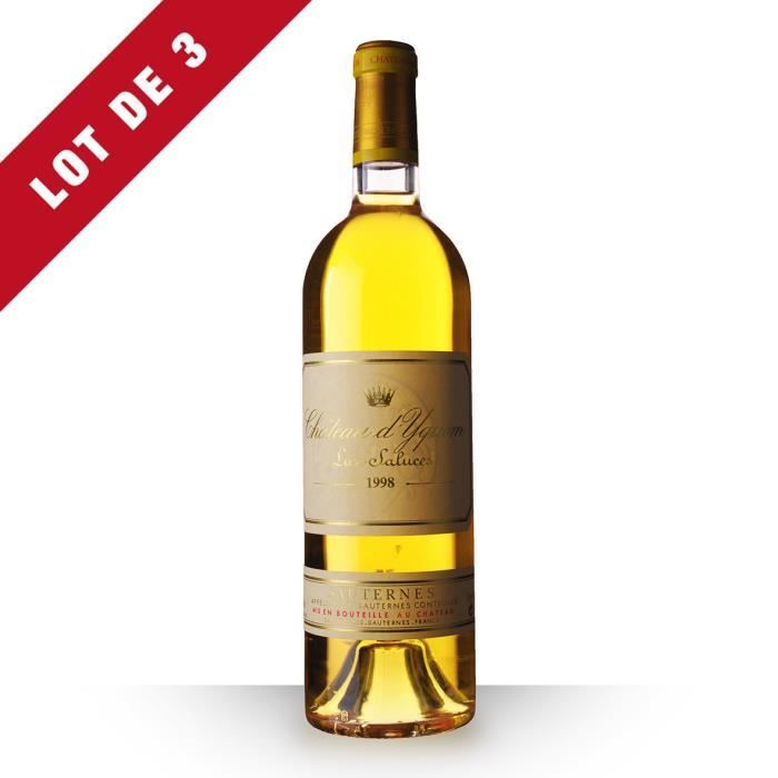 3X Château d'Yquem 1998 Blanc 75cl AOC Sauternes - Vin Blanc